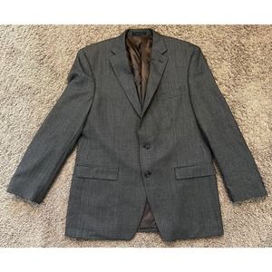 Vintage Lauren Ralph Lauren Sport Coat Blazer Men's Brown Wool Tweed Size 44L